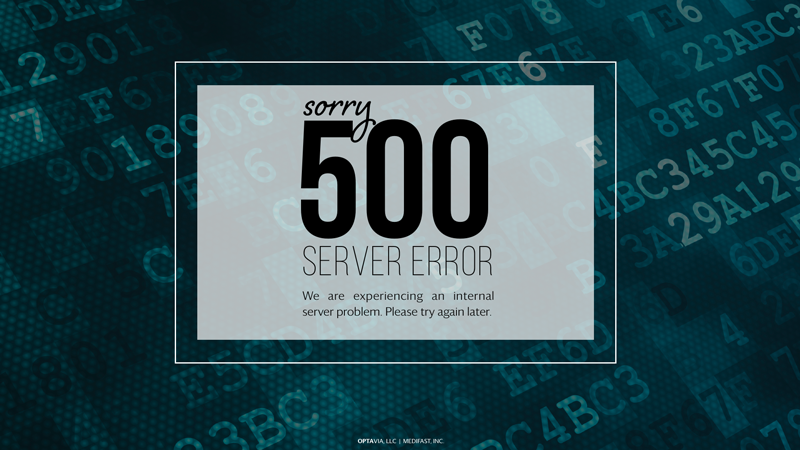 500 error page design