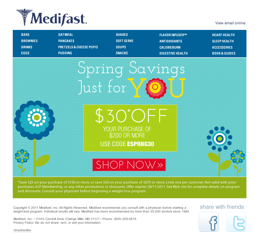 Spring Saving Email